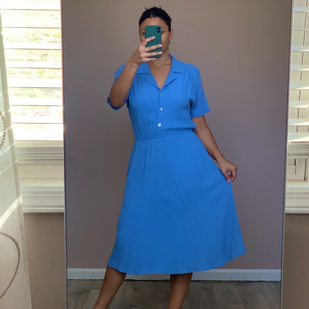 Vintage Blue Dress Size 12